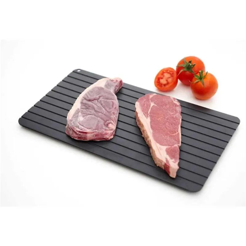 Bandeja de descongelamento rápido, descongelamento rápido, alimentos congelados, carne, frutas, placa de descongelamento rápido, bandeja de descongelamento, utensílios de cozinha mestre, 1 peça